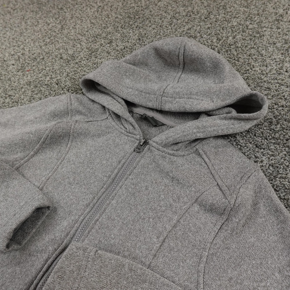 Eddie Bauer Jacket Womens S Gray Fleece Hoodie Full Zip Sweatshirt Coat Sweater